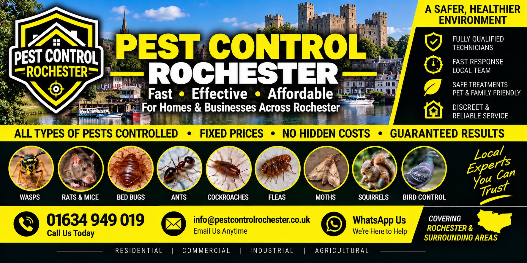 Pest control in Rochester, Kent &mdash; Pest Control Kent 24, call 01622 410 019