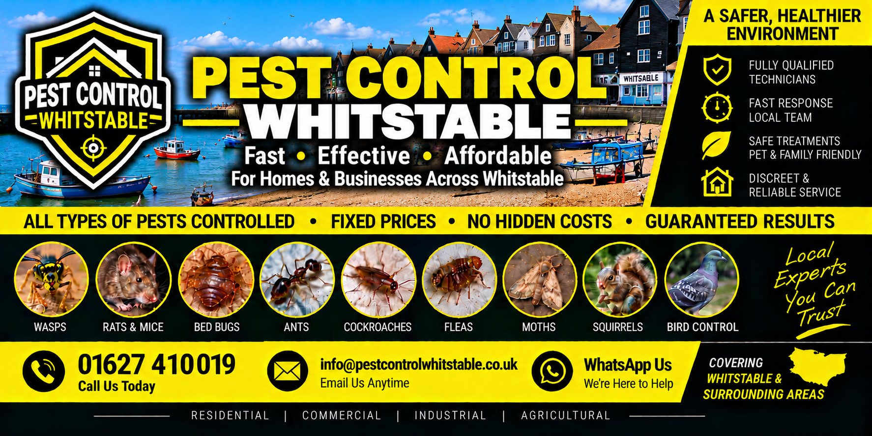 Pest control in Whitstable, Kent &mdash; Pest Control Kent 24, call 01622 410 019